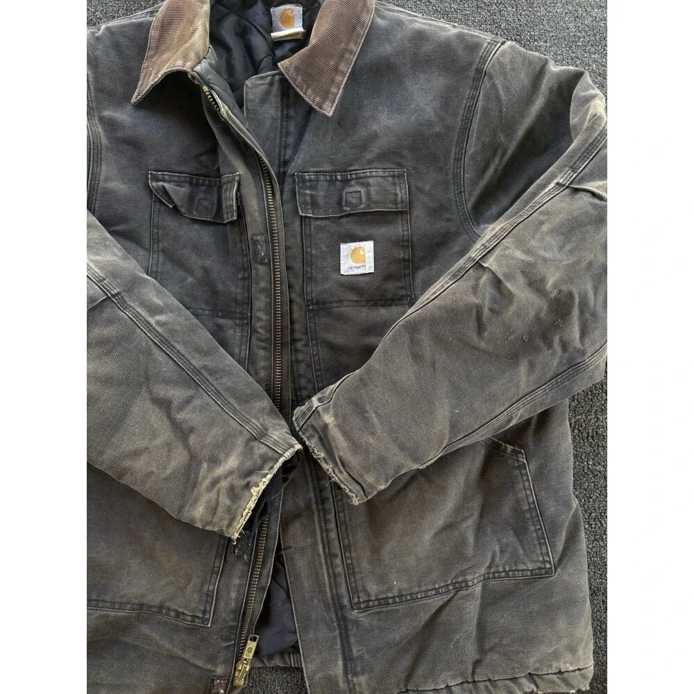 Carhartt Men's Vintage Detroit‎ Jacket size XL Thrashed